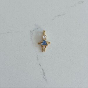 Vintage KIS Birthstone Girl charm